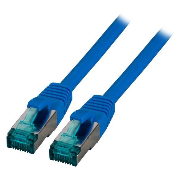 EFB Elektronik RJ45 Patchkabel S/FTP Cat.6A LSZH 3m blau