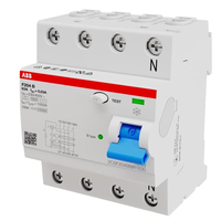 ABB StotzKontaktFISchutzschalter F204B630,03 4P B63A 30mA 3kA 4TE