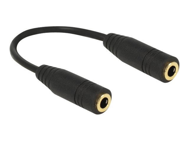 Delock Adapter Audio Klinke 3,5mm Buchse > Buchse 4 Pin Metall 13 cm Delock Adapter Audio Klinke 3,5mm Buchse > Buchse 4 Pin Metall 13 cm