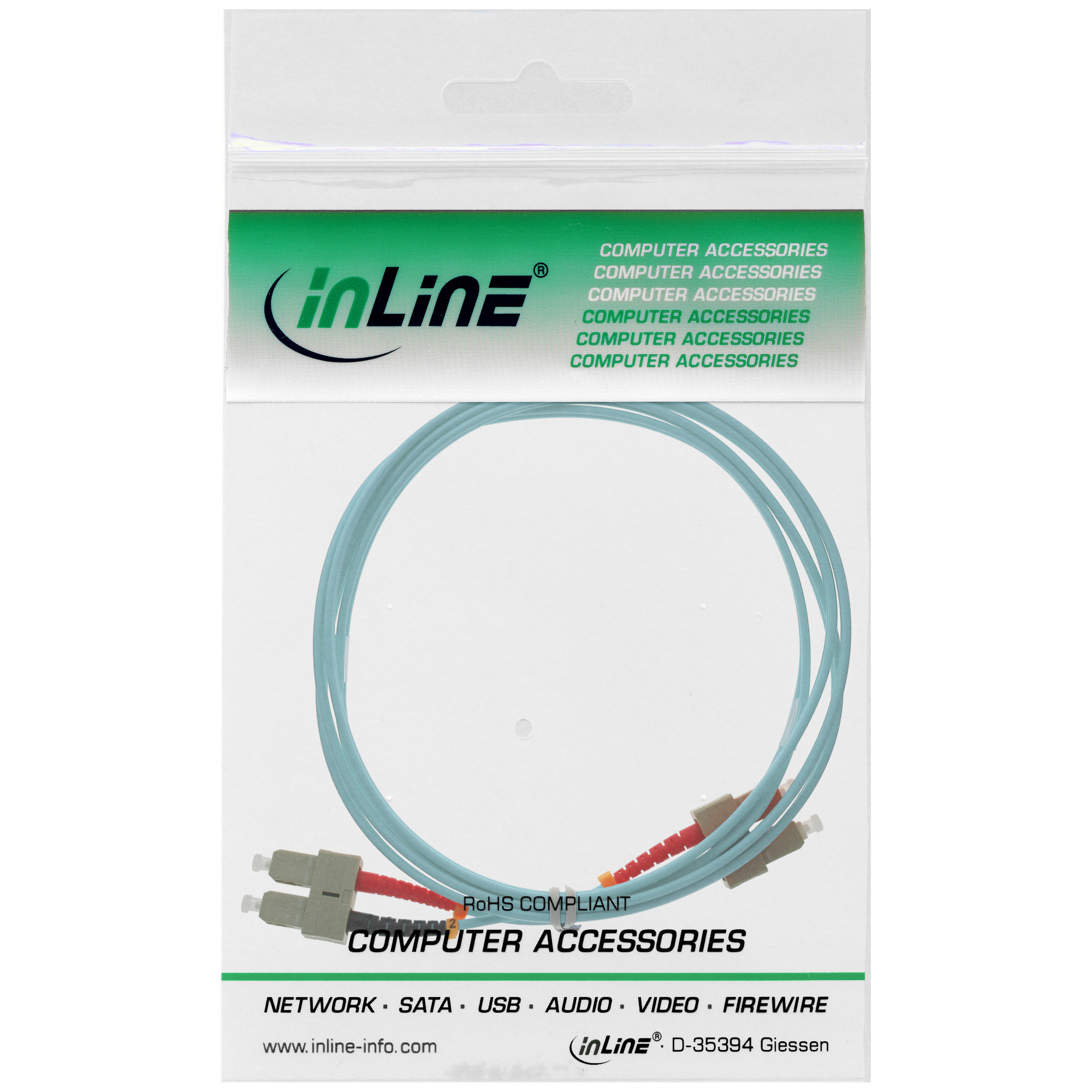 INLINE LWL Duplex Kabel SC/SC 50/125um OM3 3m INLINE LWL Duplex Kabel SC/SC 50/125um OM3 3m