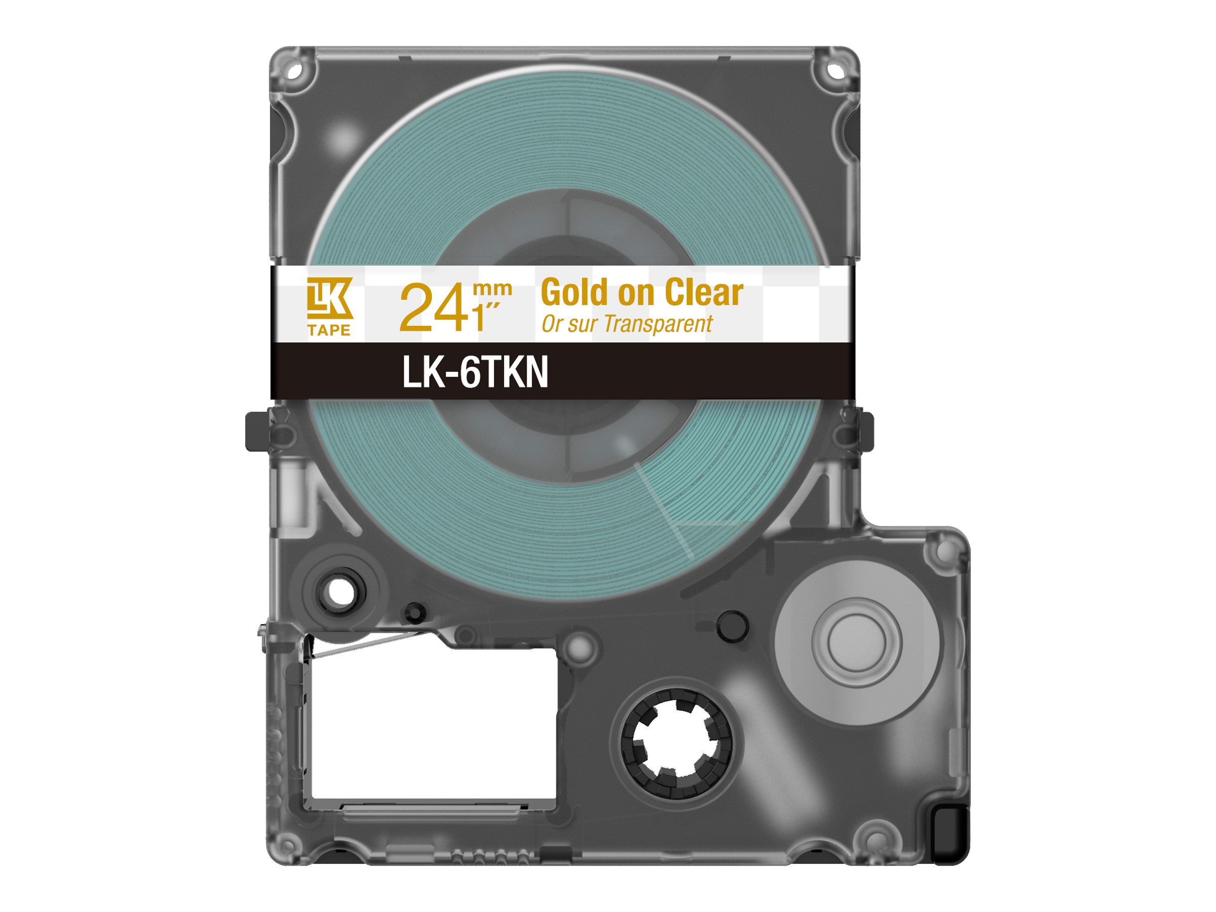 EPSON Schriftband LK LK-6TKN C53S672098, 24 mm gold auf transparent
