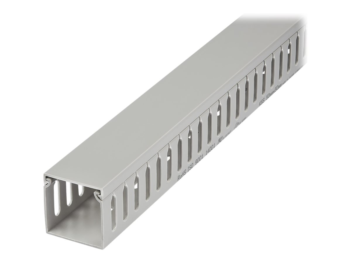 STARTECH.COM 2m Verdrahtungskanal - 50x50mm - Kabelkanal mit 8mm Schlitze - PVC-Netzwerkkabelabdeckung - bis zu 80 Kabel STARTECH.COM 2m Verdrahtungskanal - 50x50mm - Kabelkanal mit 8mm Schlitze - PVC-Netzwerkkabelabdeckung - bis zu 80 Kabel