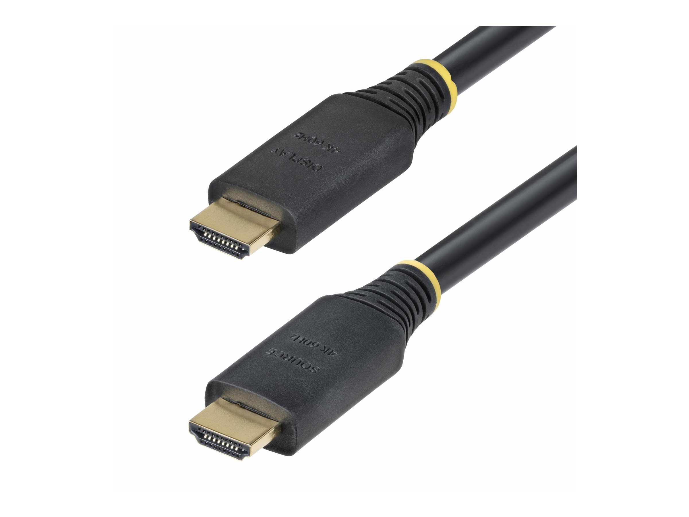 STARTECH.COM 15m Aktives High Speed HDMI Kabel 4K 60Hz/1440p 144Hz 18Gbps UHD HDMI 2.0 Arc Kabel TV/PC
