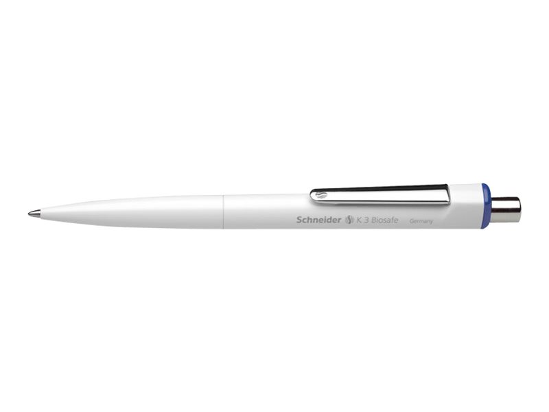 Schneider Kugelschreiber K3 Biosafe weiss, Schreibfarbe: blau, 10 St. Schneider Kugelschreiber K3 Biosafe weiss, Schreibfarbe: blau, 10 St.