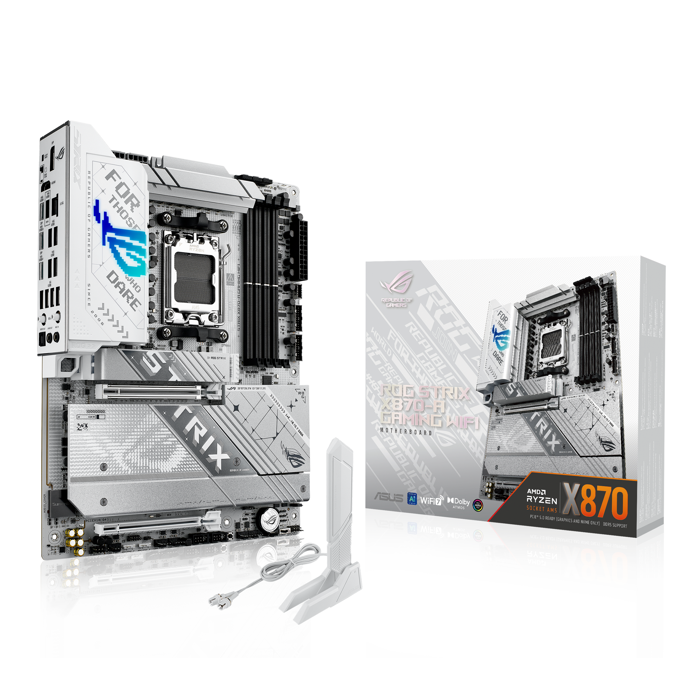 ASUS ROG STRIX X870-A GAMING WIFI ATX Socket AM5 Wi-Fi 7