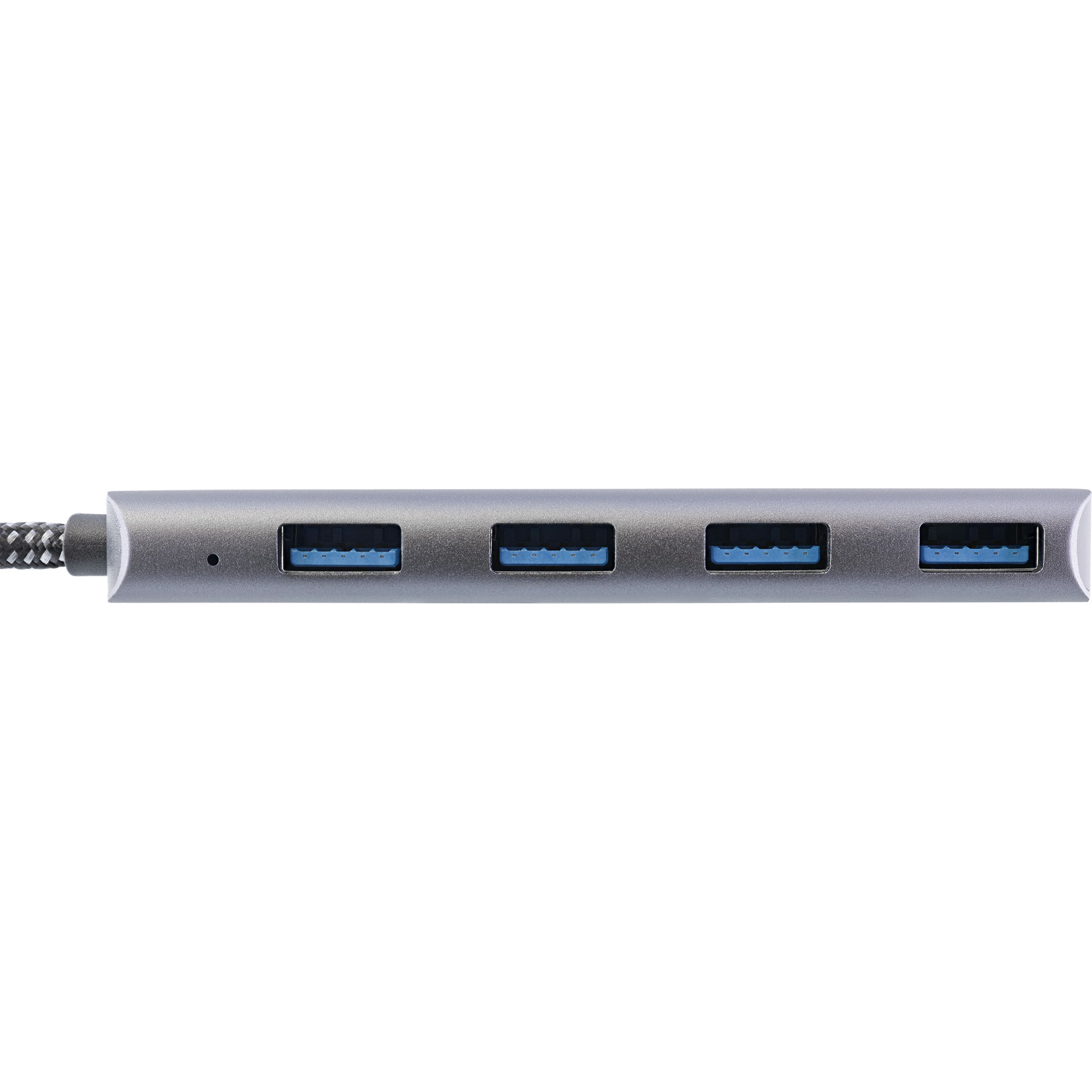 INLINE USB 3.2 Hub USB Typ-C zu 4x USB A 10Gbs Metallgehäuse grau