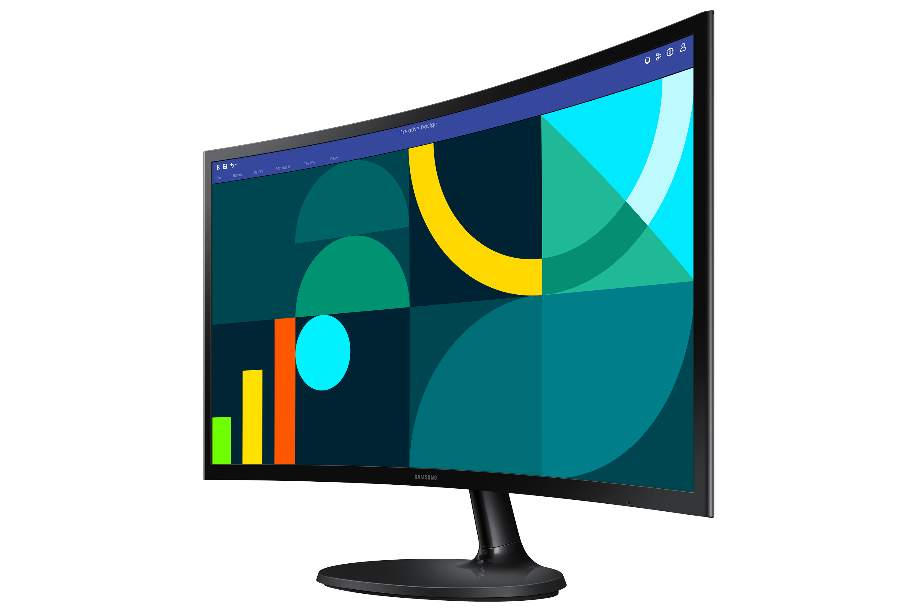 SAMSUNG S24D364GAU Curved Monitor 59,0 cm 24,0 Zoll schwarz