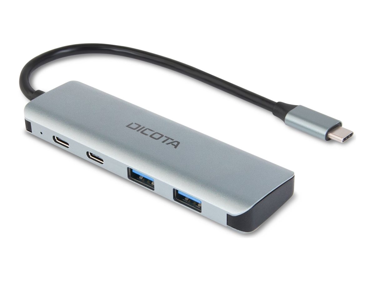 Dicota Hub - 10 Gbps, 4-in-1 USB C, highspeed