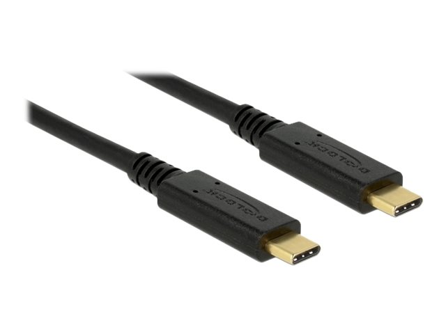 Delock Kabel USB 3.1 Gen 1 USB Type-C St. > USB Type-C St. E-Marker 2m schwarz Delock Kabel USB 3.1 Gen 1 USB Type-C St. > USB Type-C St. E-Marker 2m schwarz
