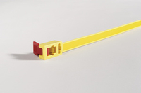 HellermannTyton Kabelbinder SPEEDYTIE PA66 Gelb (YE), Rot (RD)