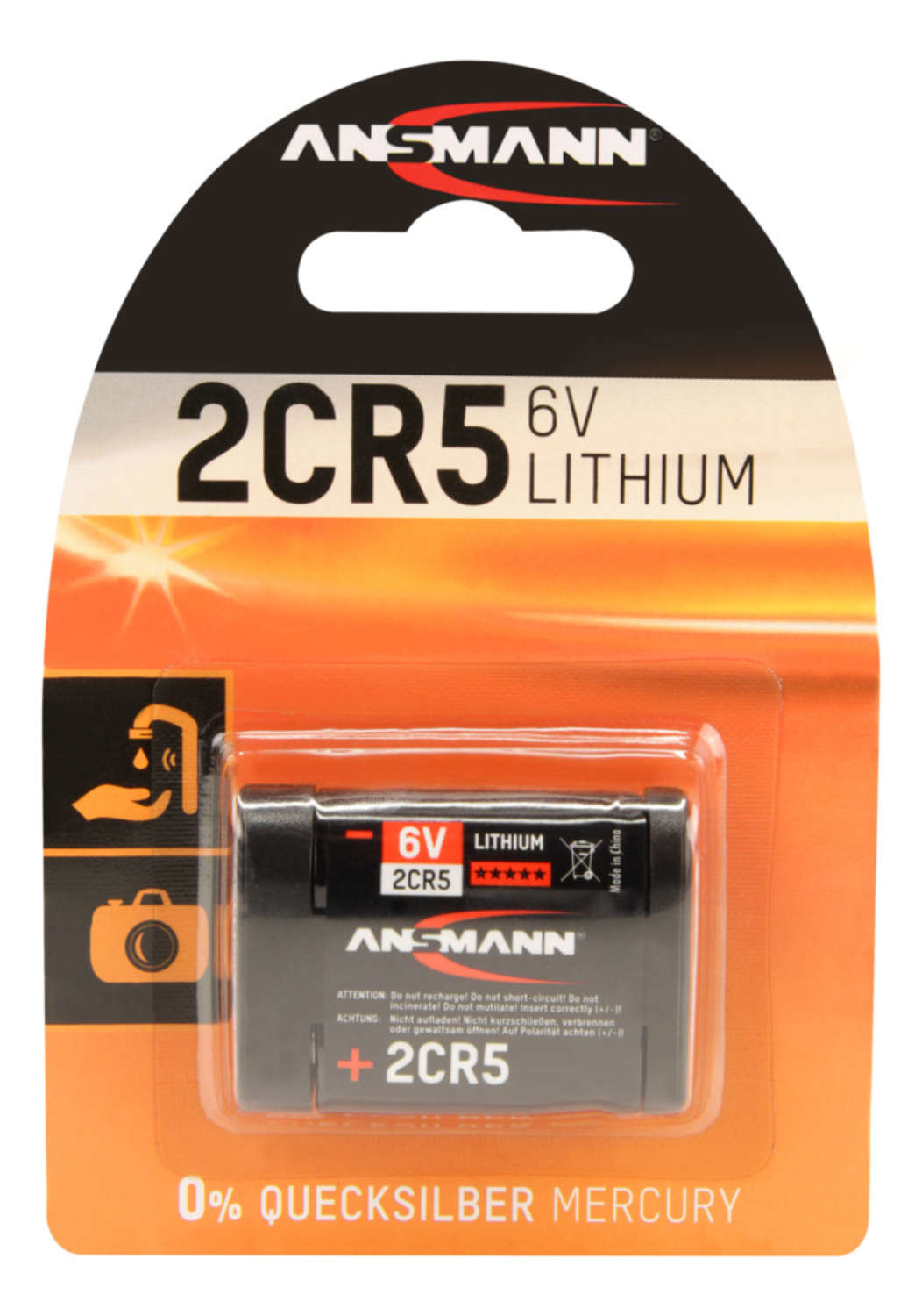 ANSMANN Batterie 2CR5 Fotobatterie 6,0 V ANSMANN Batterie 2CR5 Fotobatterie 6,0 V
