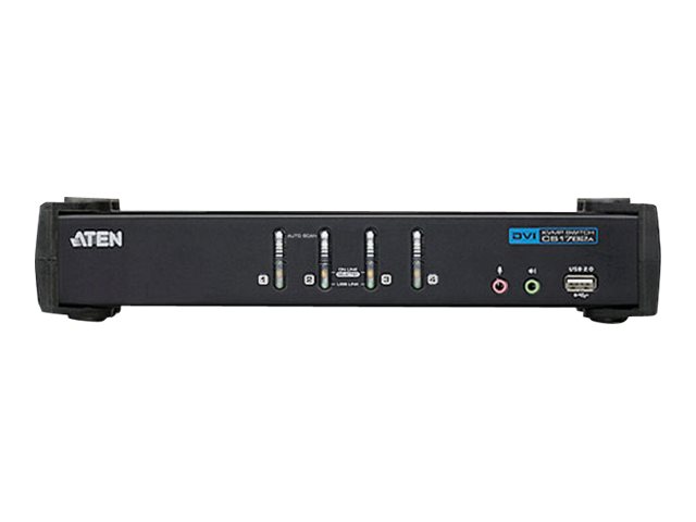 ATEN CubiQ CS1764A - KVM-/Audio-Switch - 4 Anschlüsse