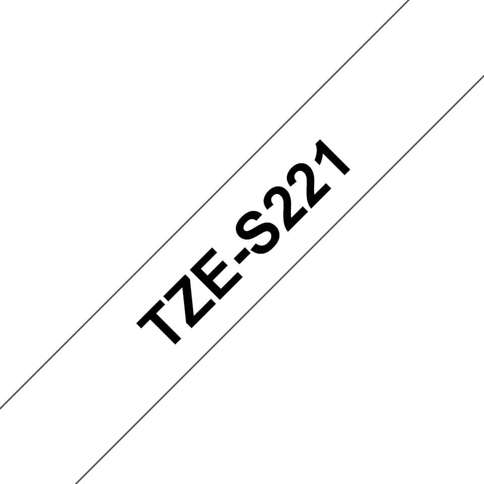 TZES221 BROTHER PT Schriftband 9mm weiss