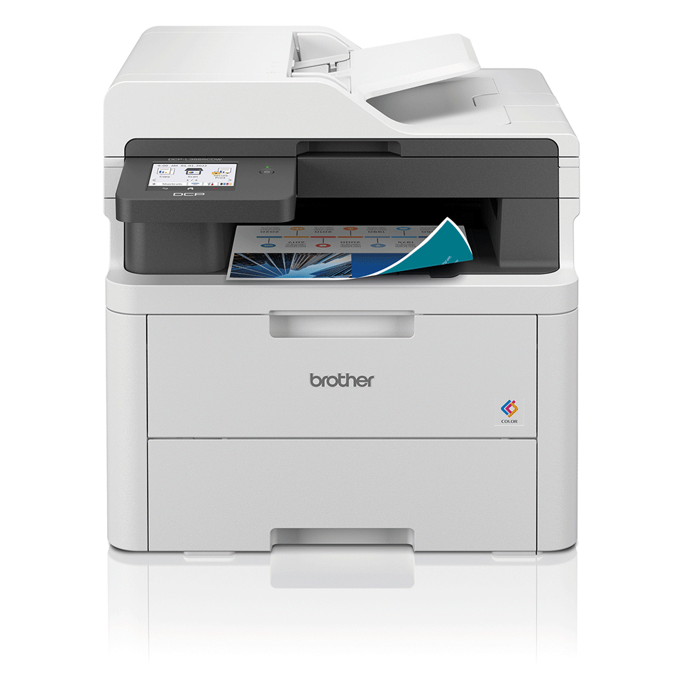brother DCPL3555CDW 3 in 1 FarblaserMultifunktionsdrucker grau