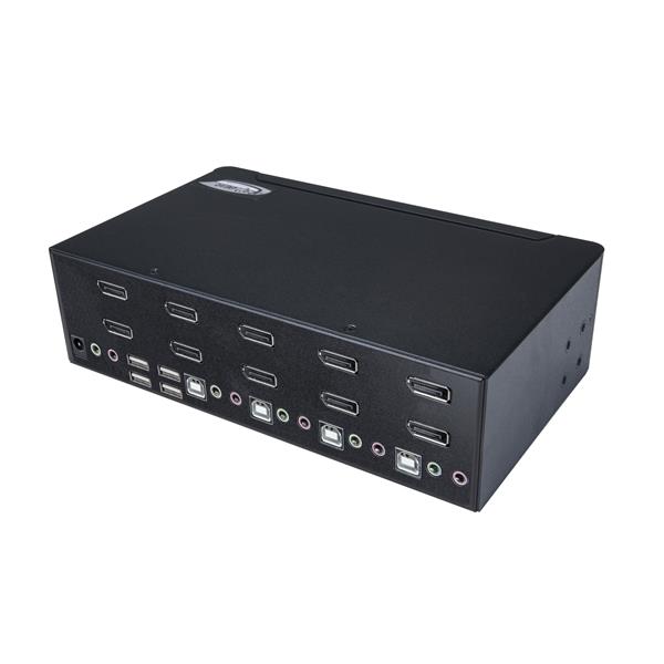 STARTECHCOM 4 Port Dual DisplayPort KVM Switch DisplayPort 12 KVM 4K 60Hz DisplayPort Switch USB KVM Switch