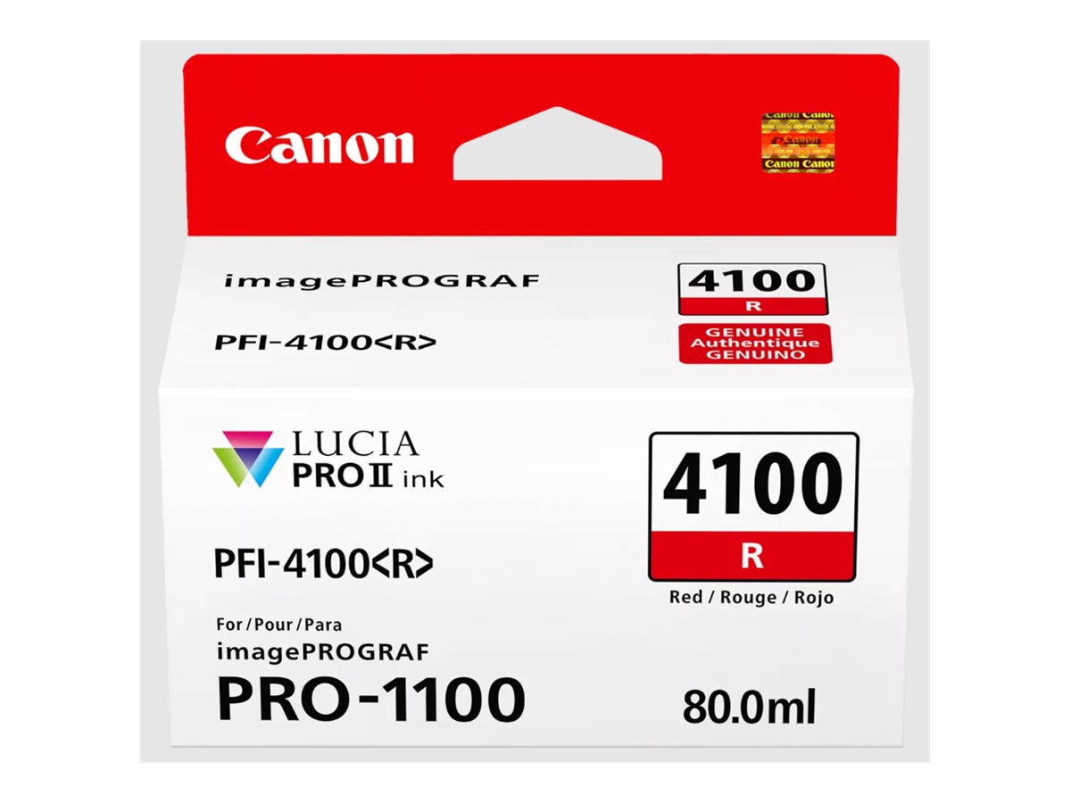 6785C001 CANON PFI4100R IPF Tinte red 6785C001 CANON PFI4100R IPF Tinte red