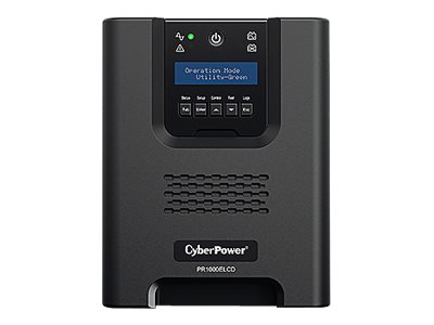 CYBERPOWER  PR1000ELCD Line-Interactive 1000VA/900W  Sinsuwelle AVR LCD Ausgang (8) IEC RS232 USB HID EPO SNMP EnergyStar SMT1000i