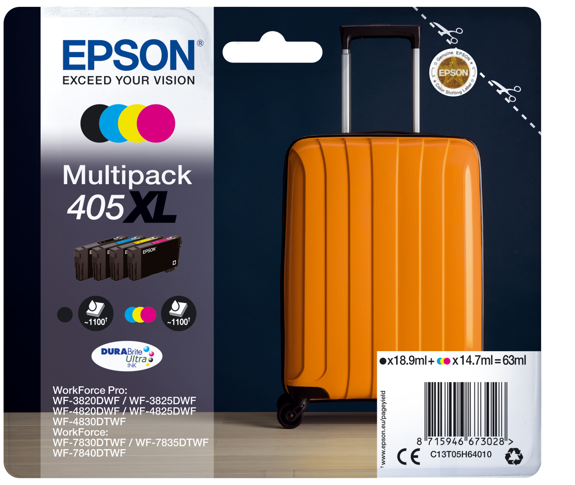 C13T05H64010 EPSON Nr405XL WF Tinte 4