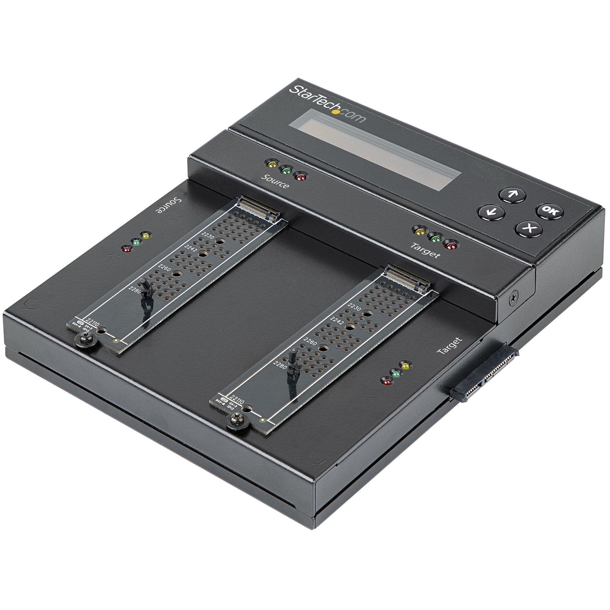 STARTECHCOM Standalone M2 SATA M2 NVMe DuplicatorEraser HDDSSD ClonerWiper M2 PCIe AHCINVMe 2535inch SATA Drives