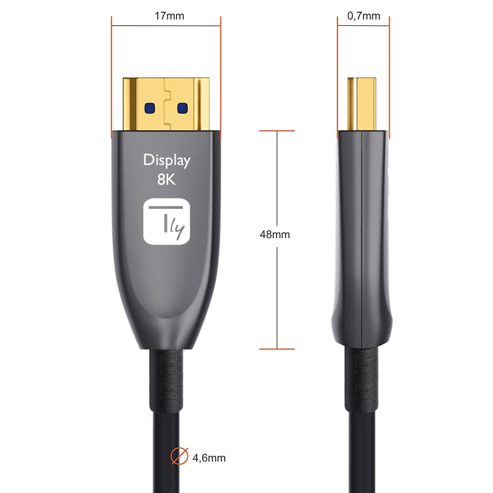 Techly HDMI-Kabel 8K 60Hz 30m