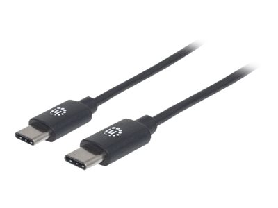 MANHATTAN USB 2.0 Typ C-Kabel Typ C-Stecker auf Typ C-Stecker 480 Mbit/s 1 m schwarz MANHATTAN USB 2.0 Typ C-Kabel Typ C-Stecker auf Typ C-Stecker 480 Mbit/s 1 m schwarz