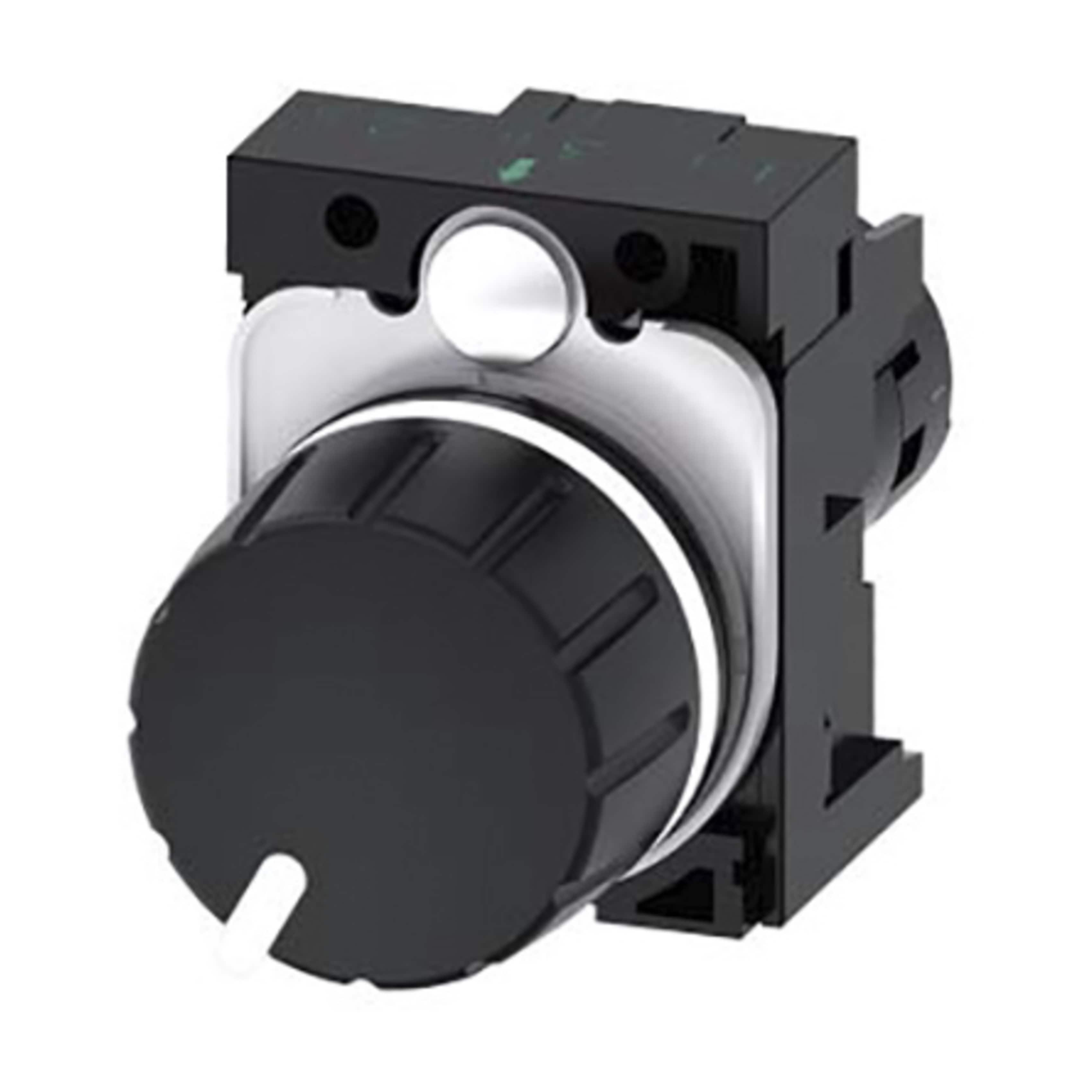 Siemens Potentiometer 22mm rund schwarz 47K Ohm