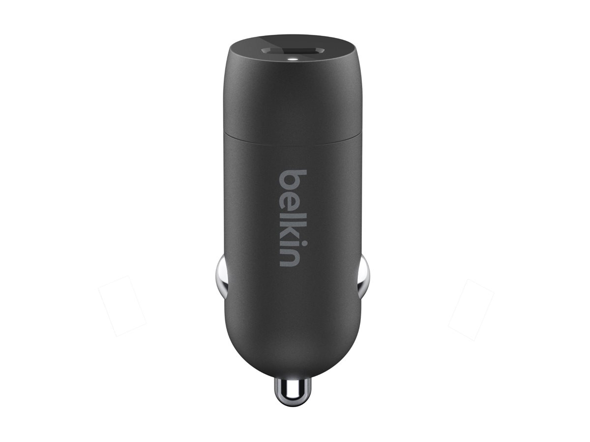 Belkin 30W USBC KfzLadegeraet incl Lightning, 1m, schwarz