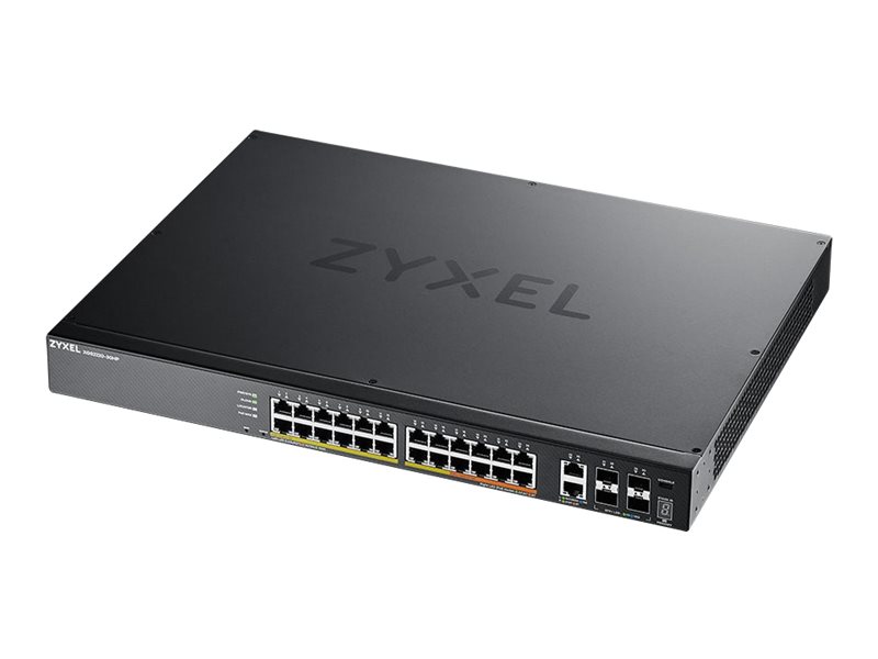 ZYXEL XGS2220-30HP L3 Access Switch 400W PoE 16xPoE+/10xPoE++ 24x1G RJ45 2x10mG RJ45 4x10G SFP+ Uplink incl. 1Year NebulaFlex Pro ZYXEL XGS2220-30HP L3 Access Switch 400W PoE 16xPoE+/10xPoE++ 24x1G RJ45 2x10mG RJ45 4x10G SFP+ Uplink incl. 1Year NebulaFlex Pro