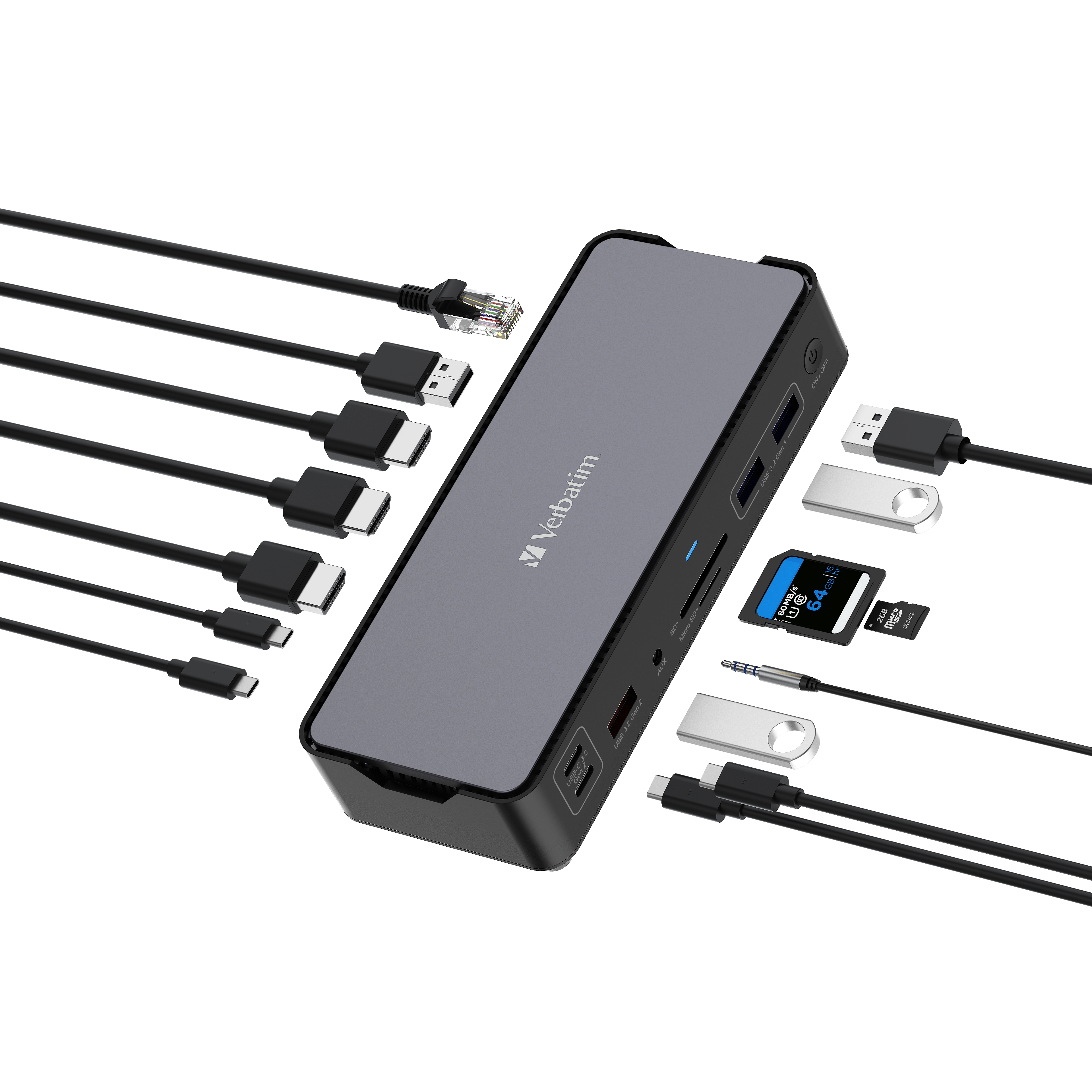 32171 VERBATIM Pro Dockingstation 15in1