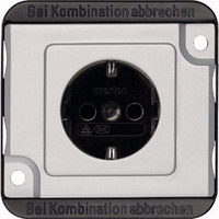 Merten Steckdose SCHUKO MEG23007060 Steckklemmen mattsilber Merten Steckdose SCHUKO MEG23007060 Steckklemmen mattsilber