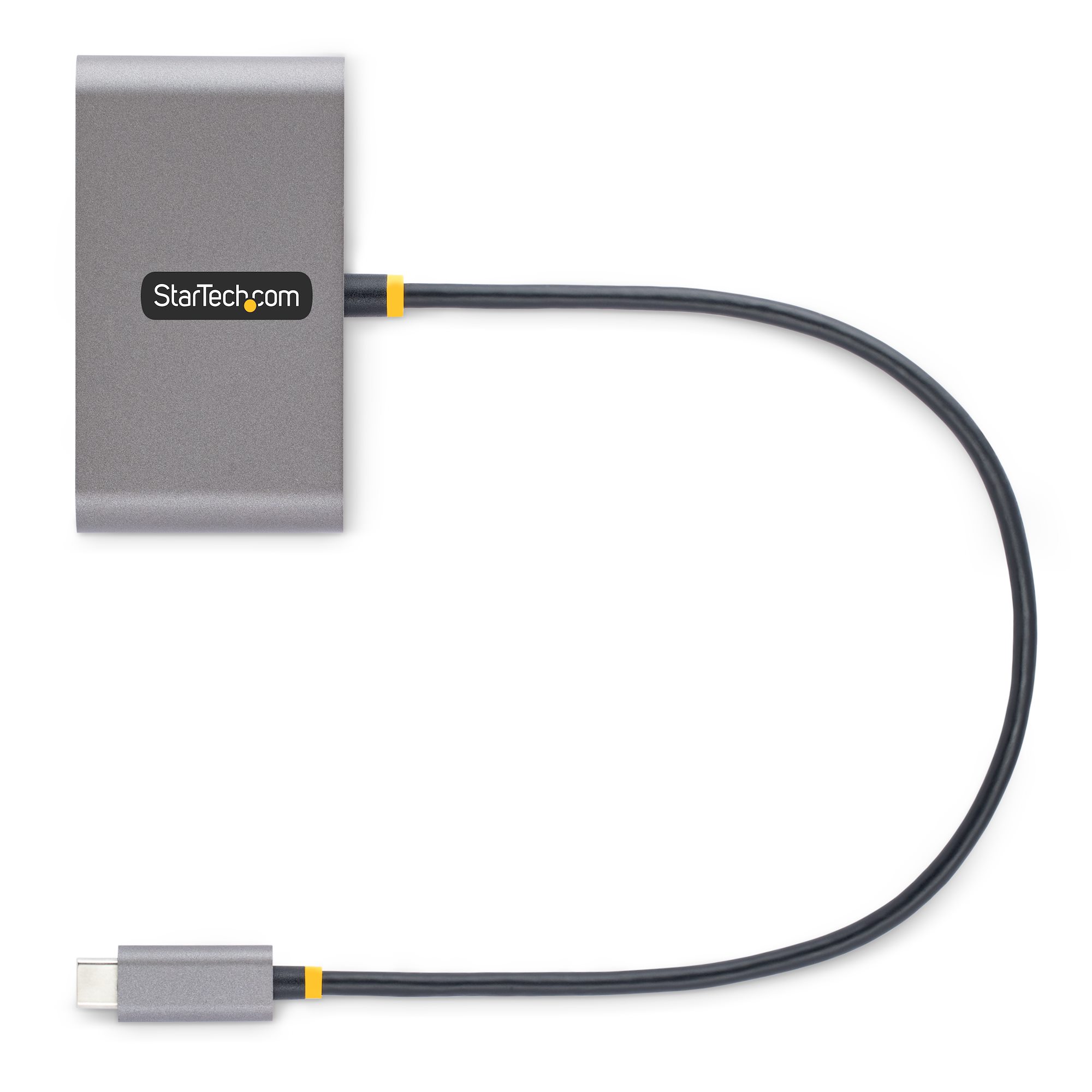 STARTECHCOM 4Port USBC Hub with 100W Power Delivery PassThrough 2x USBA 2x USBC 5Gbps 1ft30cm Long Cable Portable USB 30