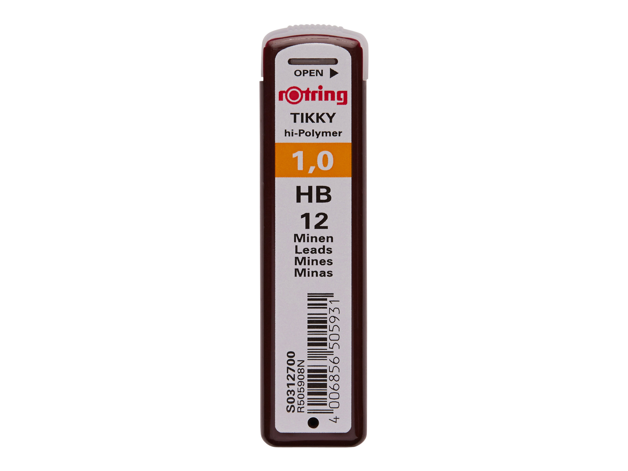 rotring Feinminen-Bleistiftminen schwarz HB 1,0 mm, 12 St.