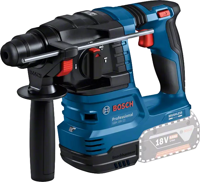 BOSCH Professional GBH 18V-22 Akku-Bohrhammer-Set 18,0 V, mit 2 Akkus