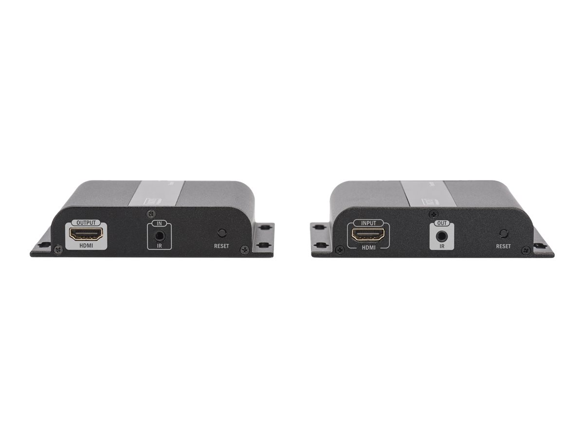 DIGITUS 4K HDMI Extender Set ueber IP via Netzwerkkabel CAT 5/5e/6/7 4K2K/30Hz schwarz DIGITUS 4K HDMI Extender Set ueber IP via Netzwerkkabel CAT 5/5e/6/7 4K2K/30Hz schwarz