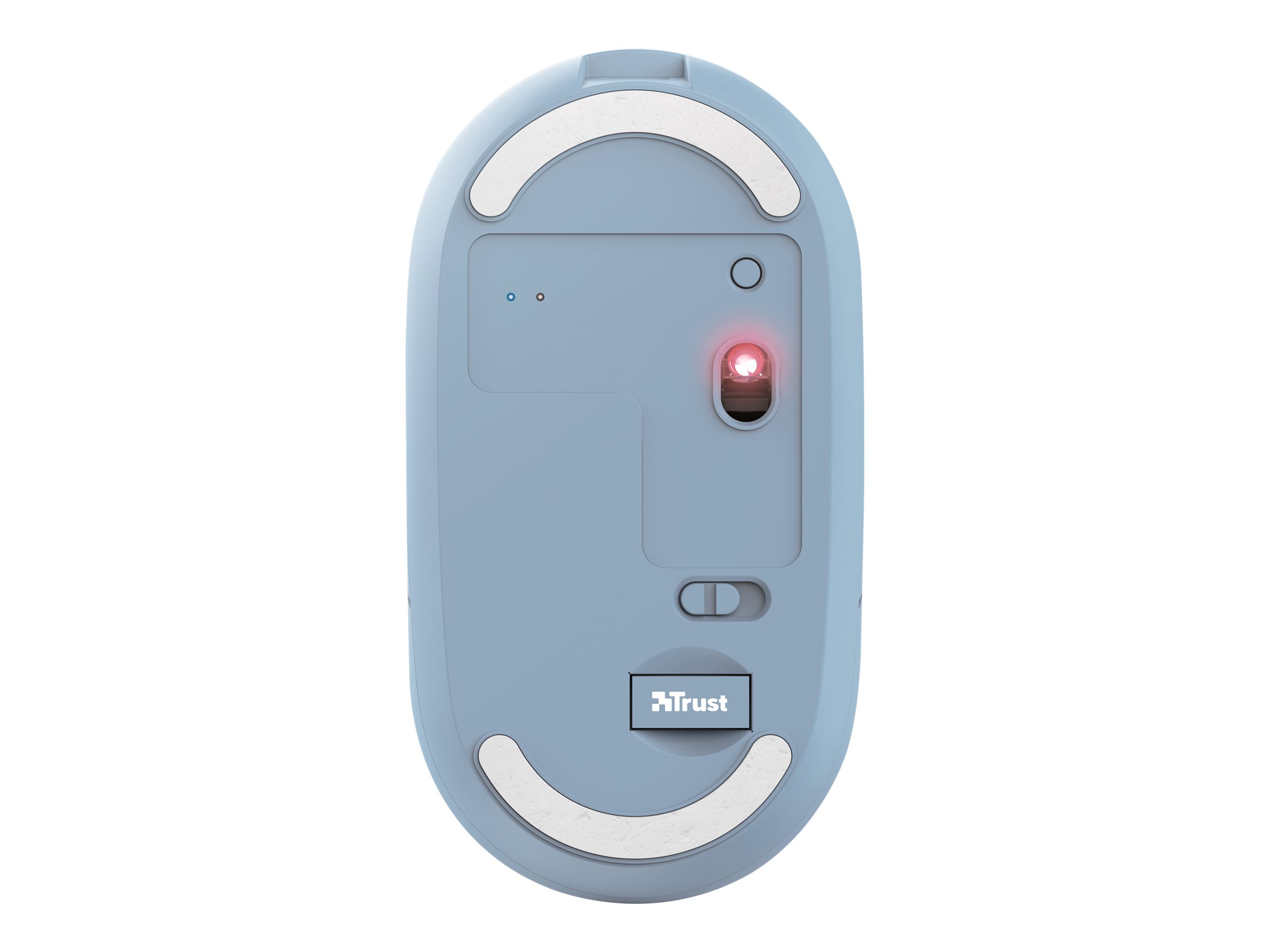 24126 TRUST Puck Funkmaus aufladbar blau