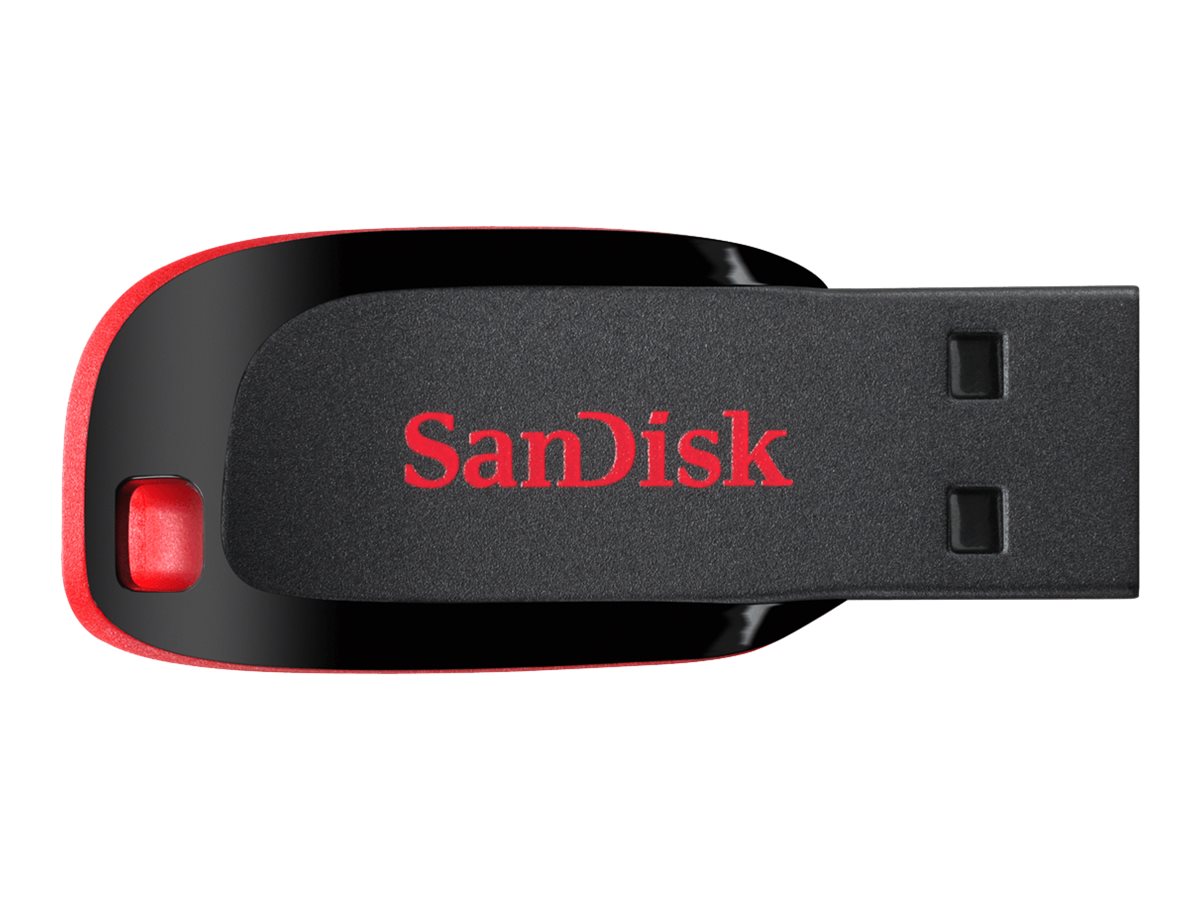 SanDisk USB-Stick Cruzer Blade schwarz, rot 128 GB