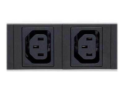 INTELLINET Steckdosenleiste C13 8-fach 48,26cm 19Zoll C13-Kaltgeraetesteckdosen + Kabelklemme C20 Stromeing. 1HE abnehmb. Stromkabel