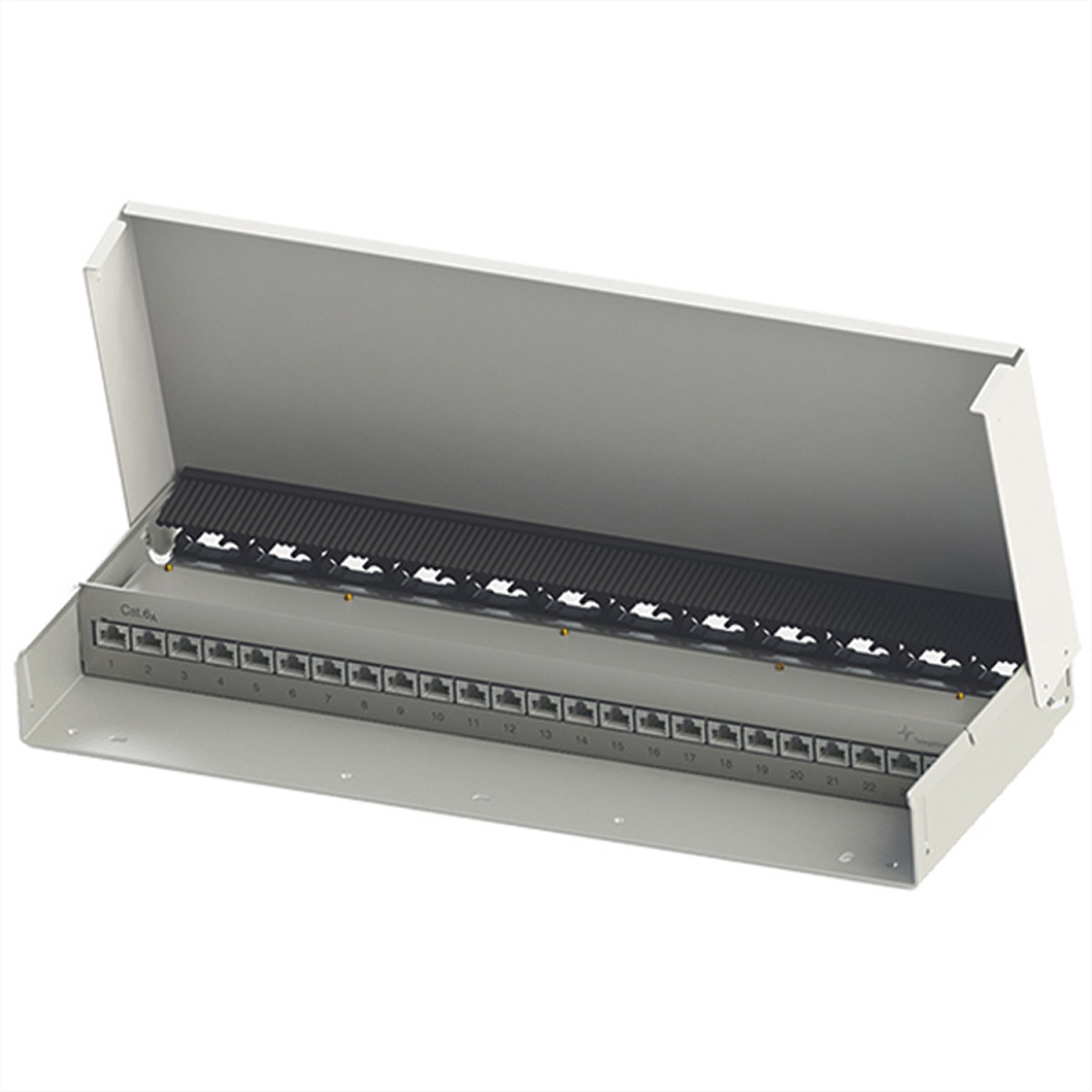 TGT Aufputz- Verteiler 24xRJ45 LSA MPD24-HS K Cat.6A reinweiss