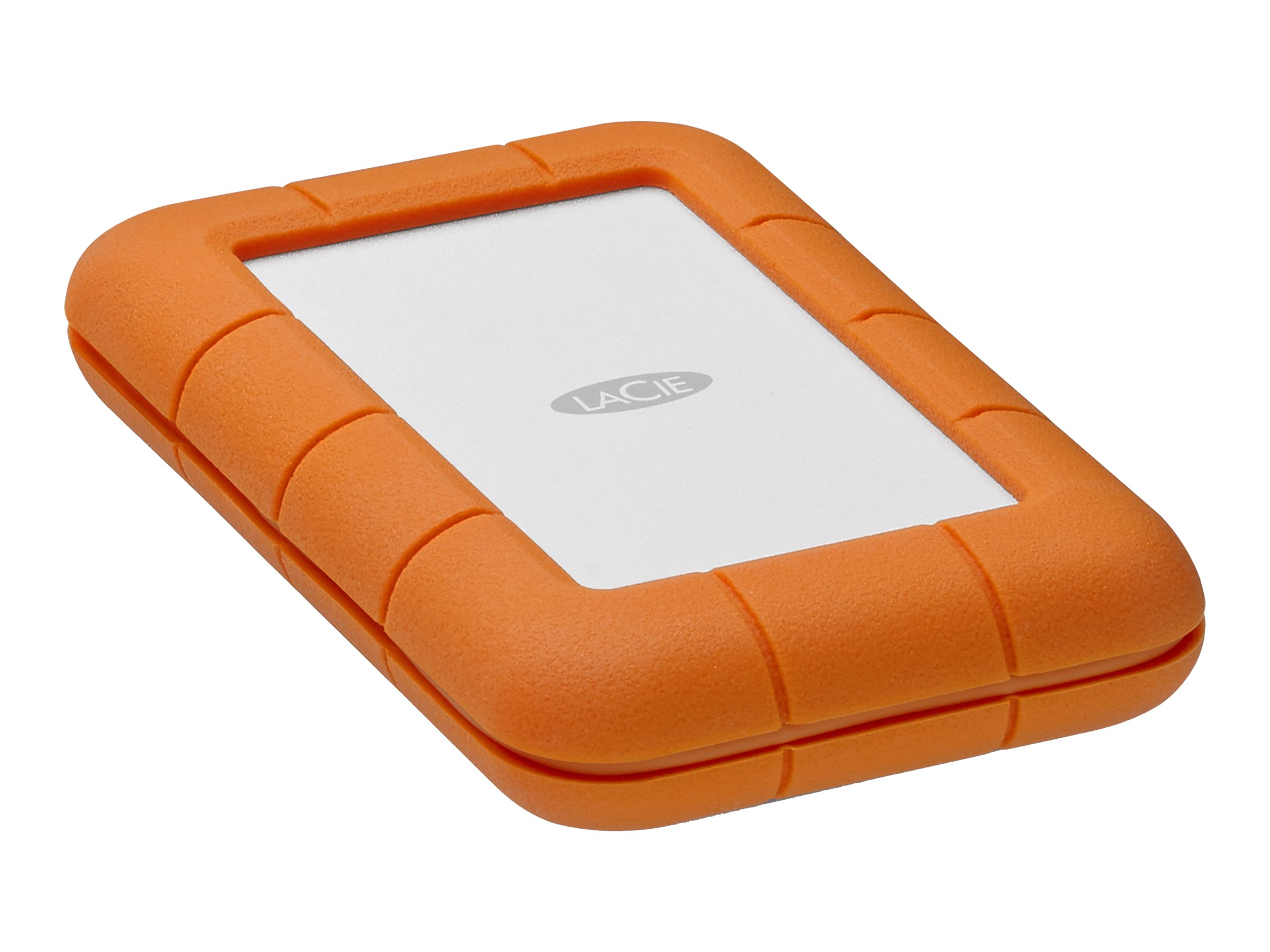 LACIE RUGGED 1TB USB-C USB3.0 Drop- crush- and rain-resistant for all-terrain use orange