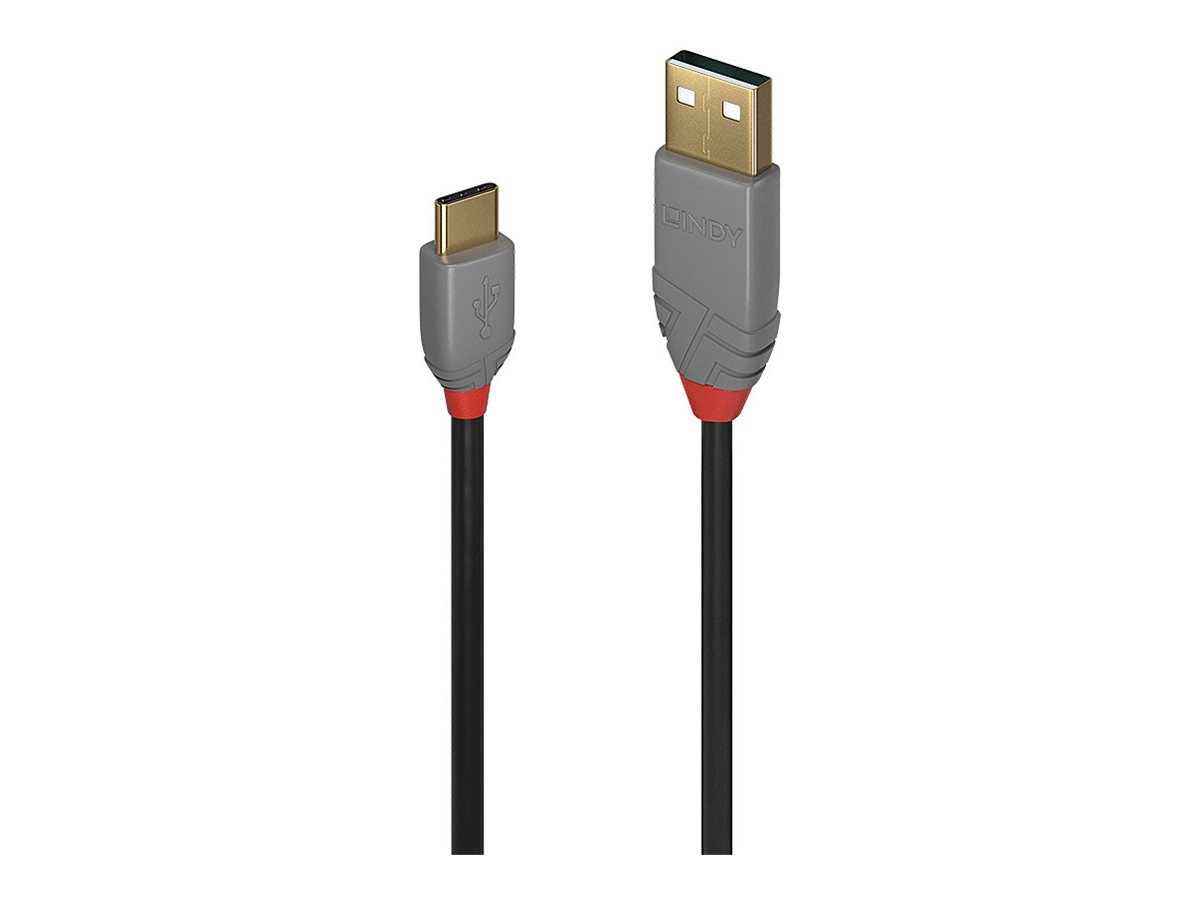 LINDY 3m USB 2.0 Typ A an C Kabel Anthra Line LINDY 3m USB 2.0 Typ A an C Kabel Anthra Line