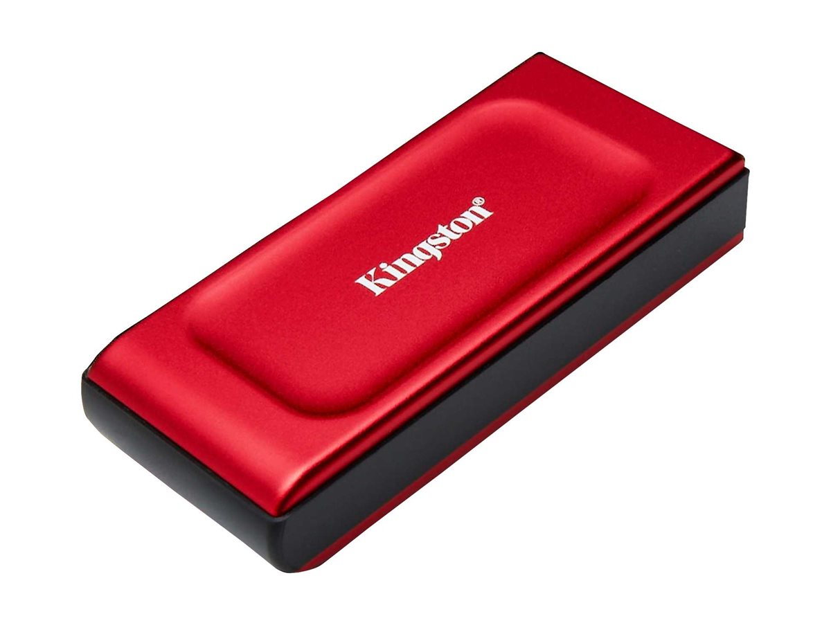 KINGSTON XS1000R 1TB SSD PocketSized USB 32 Gen 2 External Solid State Drive Red