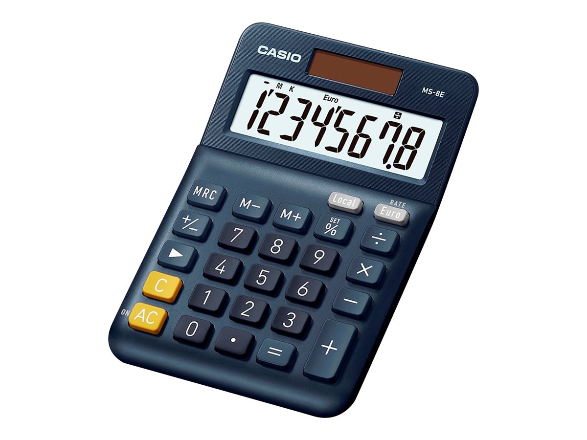 CASIO MS-8E Tischrechner blau CASIO MS-8E Tischrechner blau