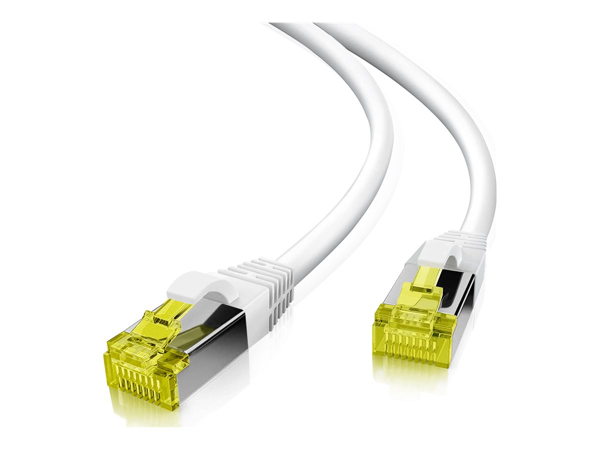 helos GRS zertifiziertes Cat 6a Patchkabel mit Cat 7 Rohkabel TPE weiss 0,15m helos GRS zertifiziertes Cat 6a Patchkabel mit Cat 7 Rohkabel TPE weiss 0,15m
