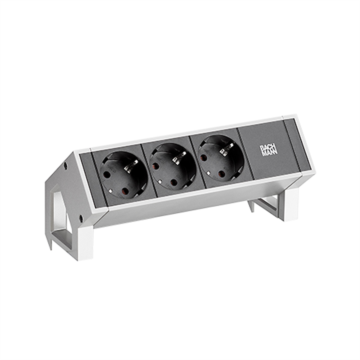 Bachmann DESK 2 Tischsteckdose 3-fach, Farbe: Inox Bachmann DESK 2 Tischsteckdose 3-fach, Farbe: Inox