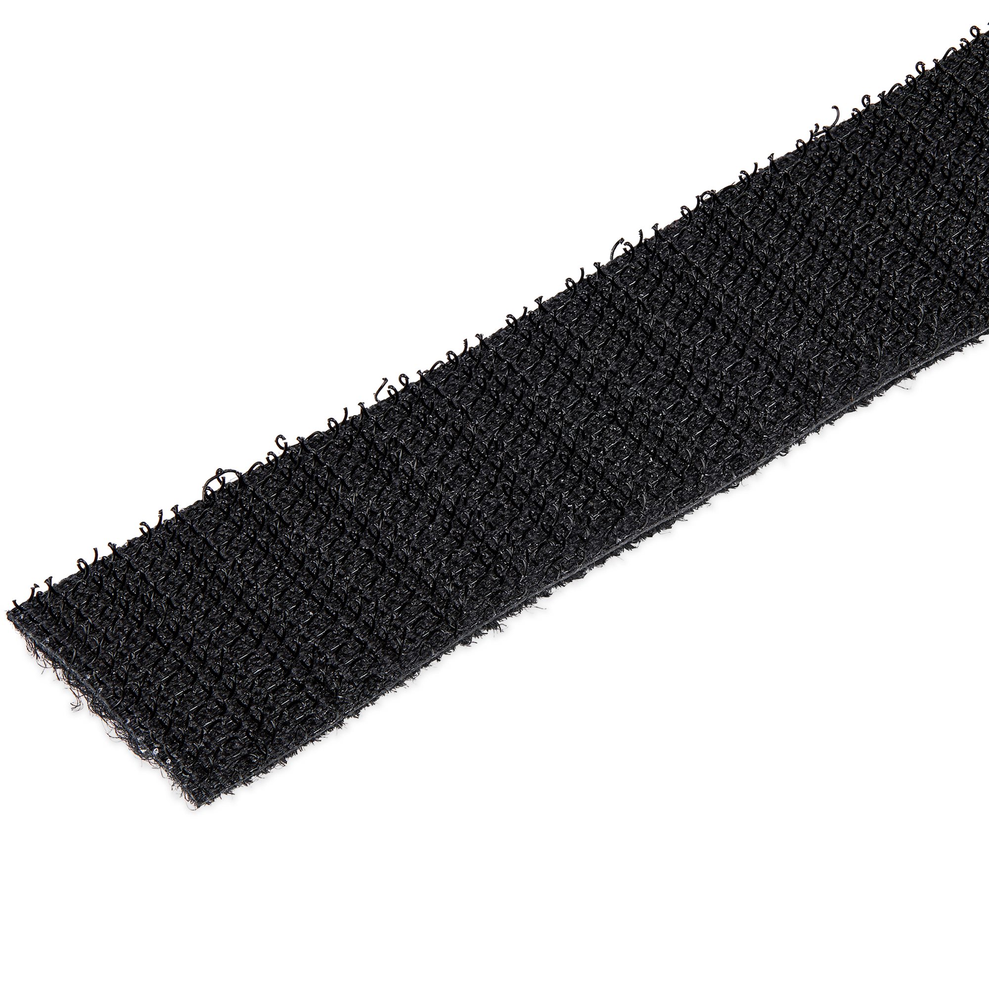 STARTECHCOM HookandLoop Cable Management Tie 50 ft Bulk Roll Black CuttoSize Cable Wrap Straps