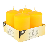 4 STARPAK Kerzen gelb 4 STARPAK Kerzen gelb