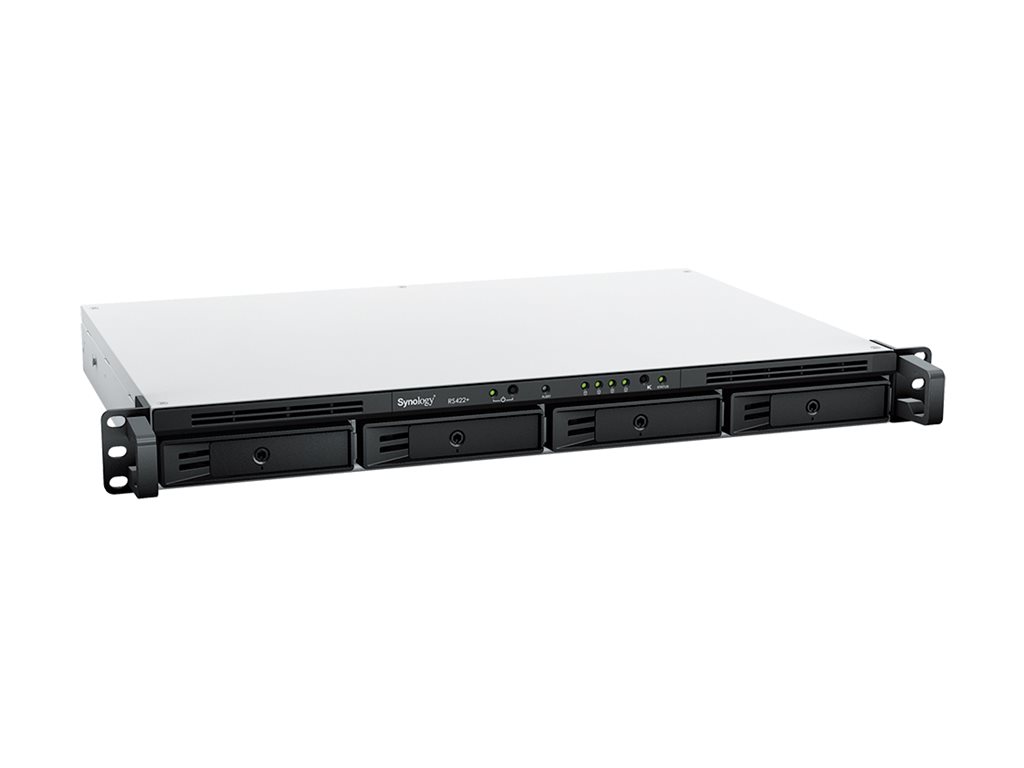 SYNOLOGY RS422+ 4-Bay NAS-Rackmount AMD Ryzen 5 1600 dual-core 2.6GHz 2GB DDR4 ECC