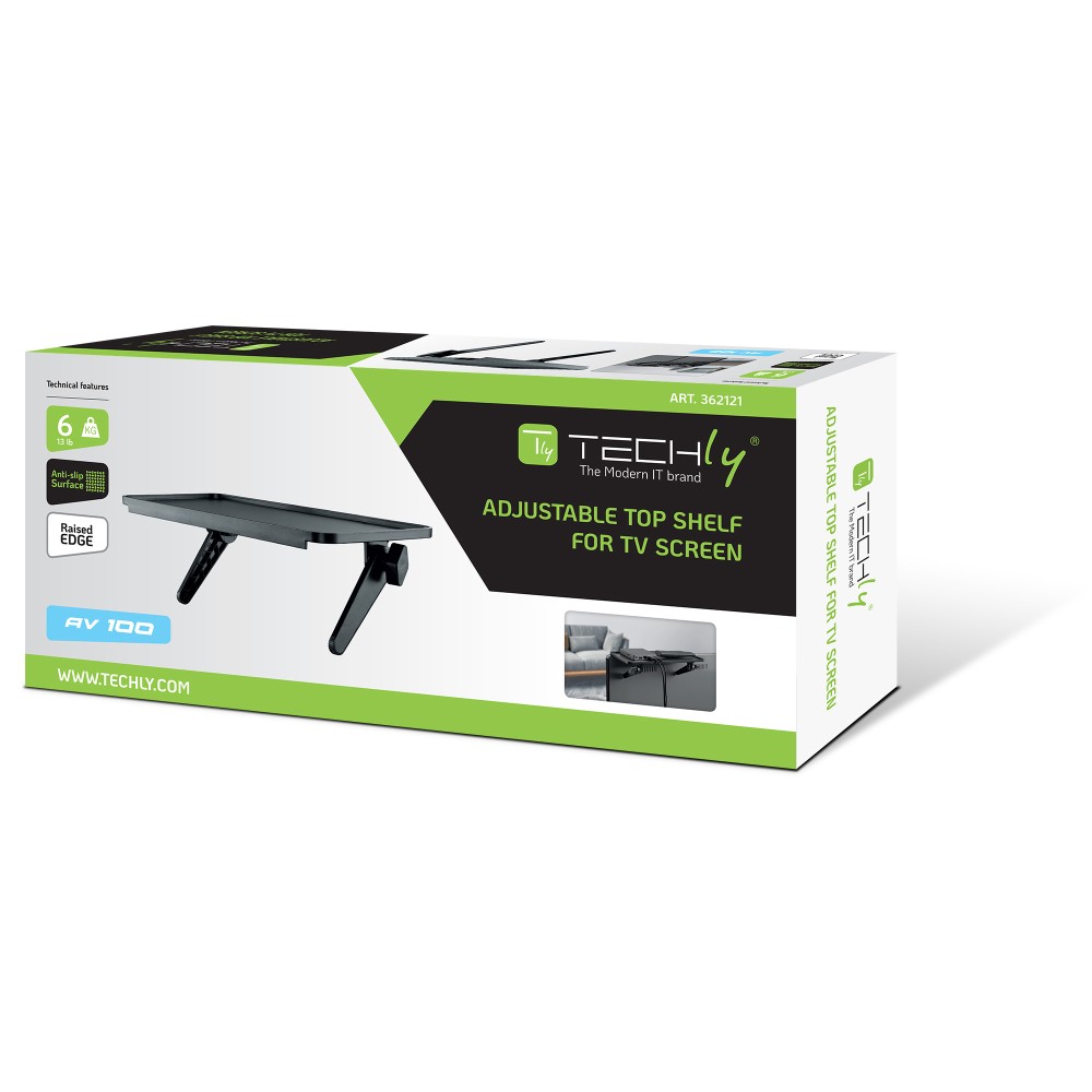 TECHLY Wandhalterung für 1 LCD TV LED 58,42cm106,68cm 2342Zoll neigbar schwarz