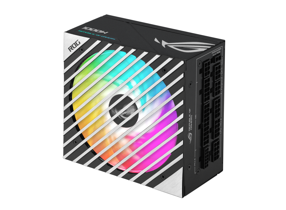 ASUS ROG Loki SFXL 1000W Platinum Power Supply Unit 80 Plus Platinum ARGB Fan Aura Sync PCIe Gen 50 Ready ATX 30 Compatible