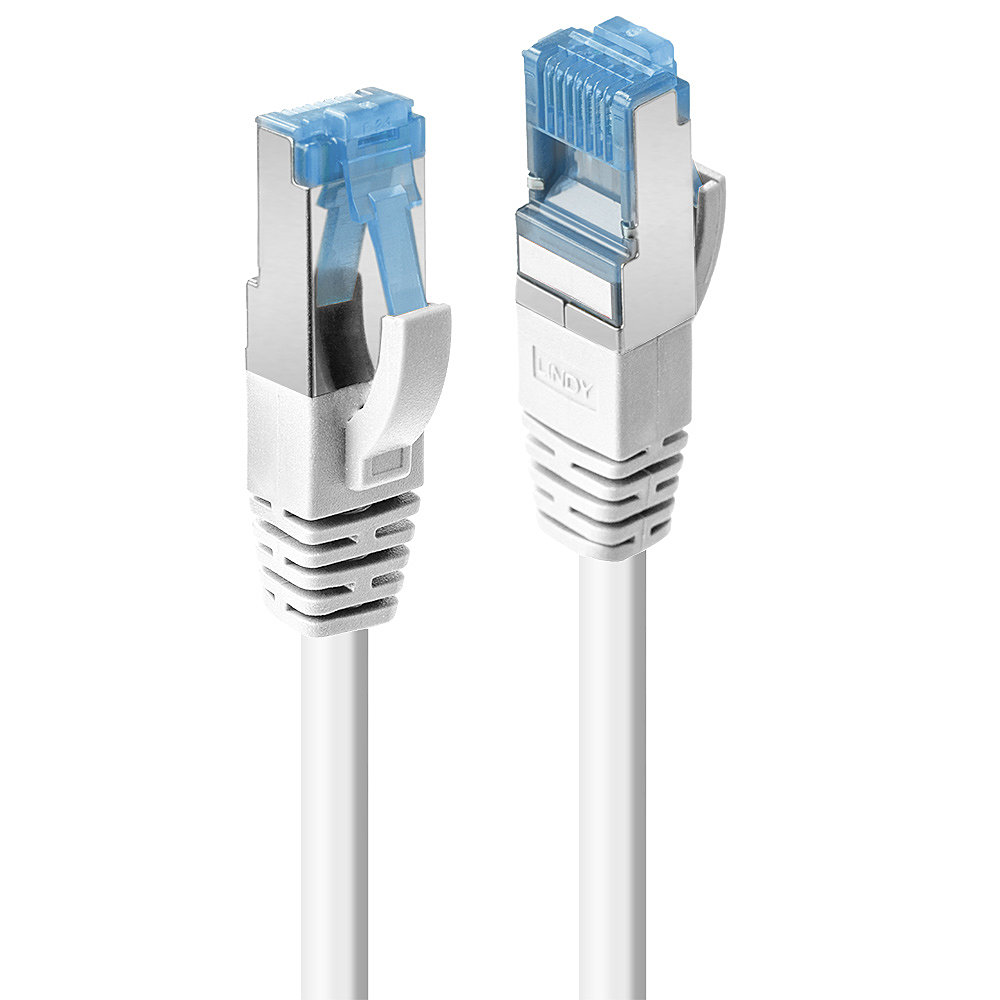 LINDY Cat.6A S/FTP PIMF LSOH, weiss, 1m Patchkabel